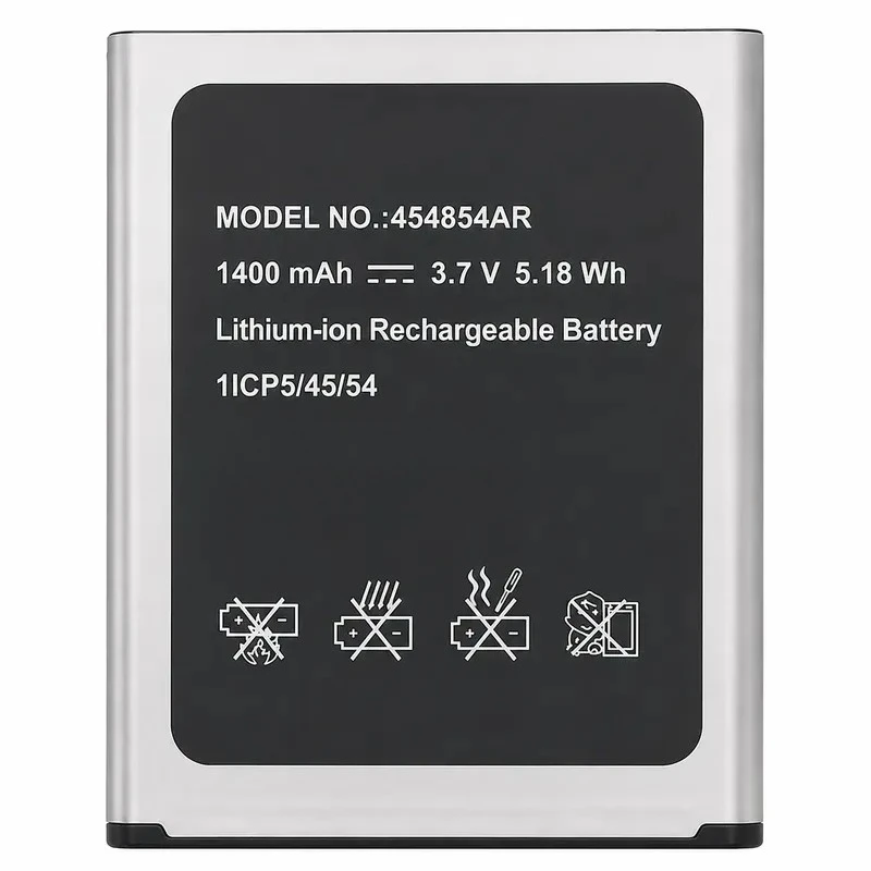 for KX-TU150 KX-TU160 KX-TU550 Mobile Phone Battery 454854AR Replacement High Capacity Rechargeable Li-ion Battery Pack