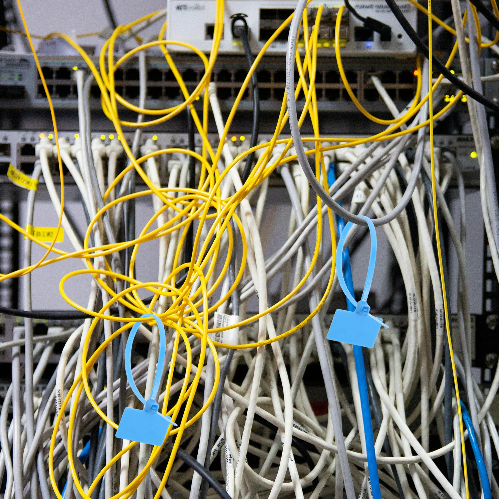 250 قطعة علامات بمناسبة الذاتي قفل النايلون مقاوم للماء رباط للكابل تسميات للكتابة سلك تحديد علامات للتنظيم #5