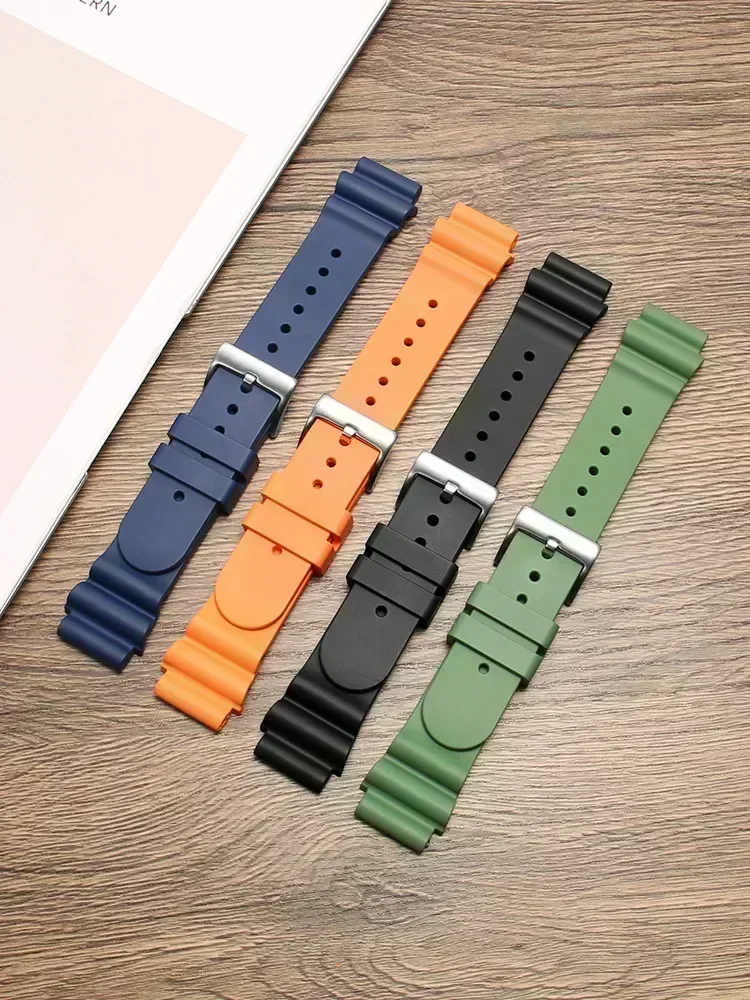 Fluororubber Strap Suitable for Casio Swordfish MDV-106 107 EFR-303L Water Ghost Ocean Heart Accessories