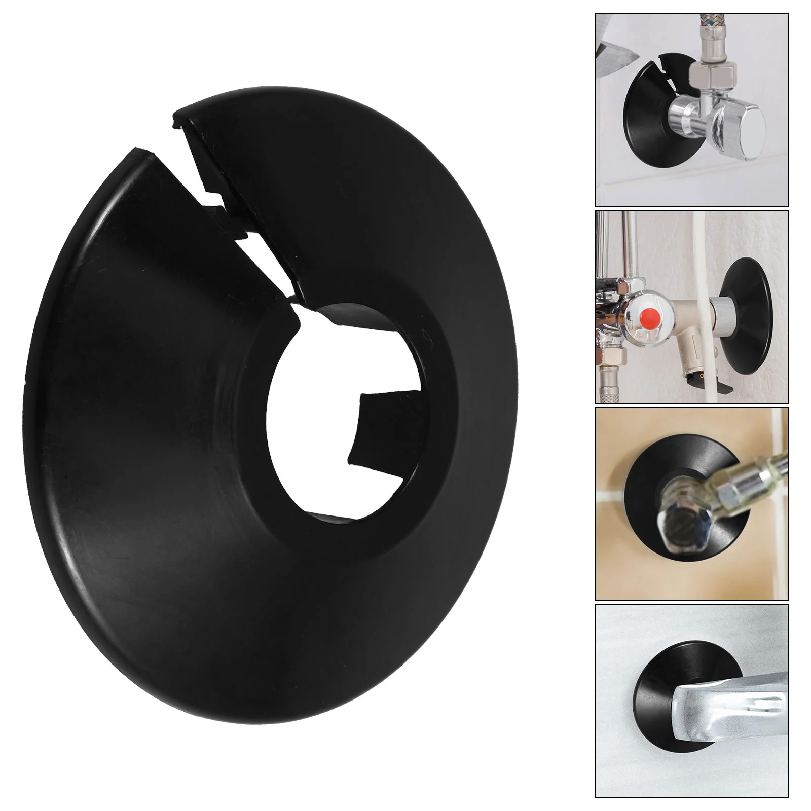 

10 Pcs Pipe Decorative Ring Covers for Bathroom Radiator Split Type Pipeline Holes Around Pipes Abs