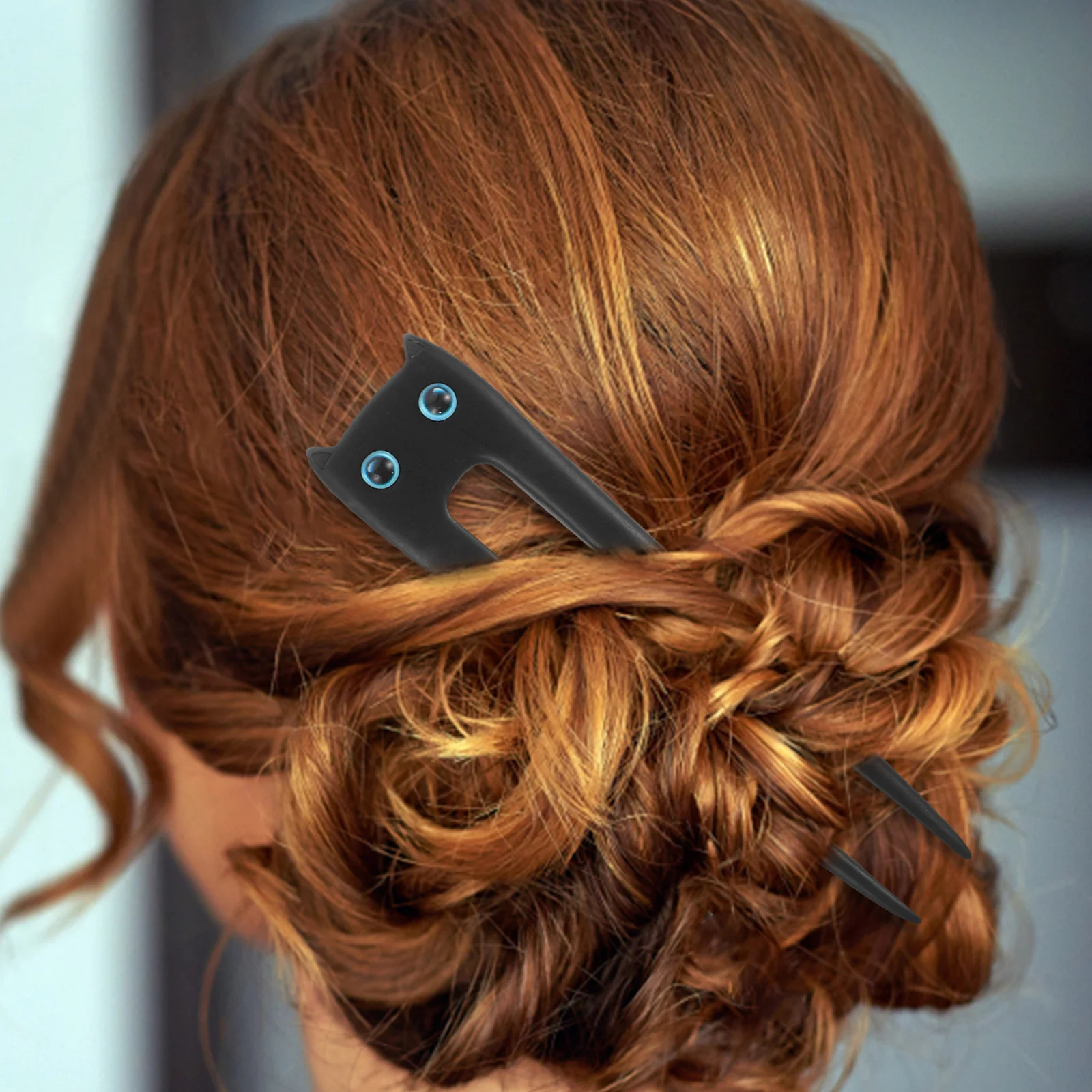 

Двойные палочки для волос из сандалового дерева с рисунком кота, винтажная заколка ручной работы, вечерние свадебные аксессуары для женщин, аксессуары для волос в стиле ретро