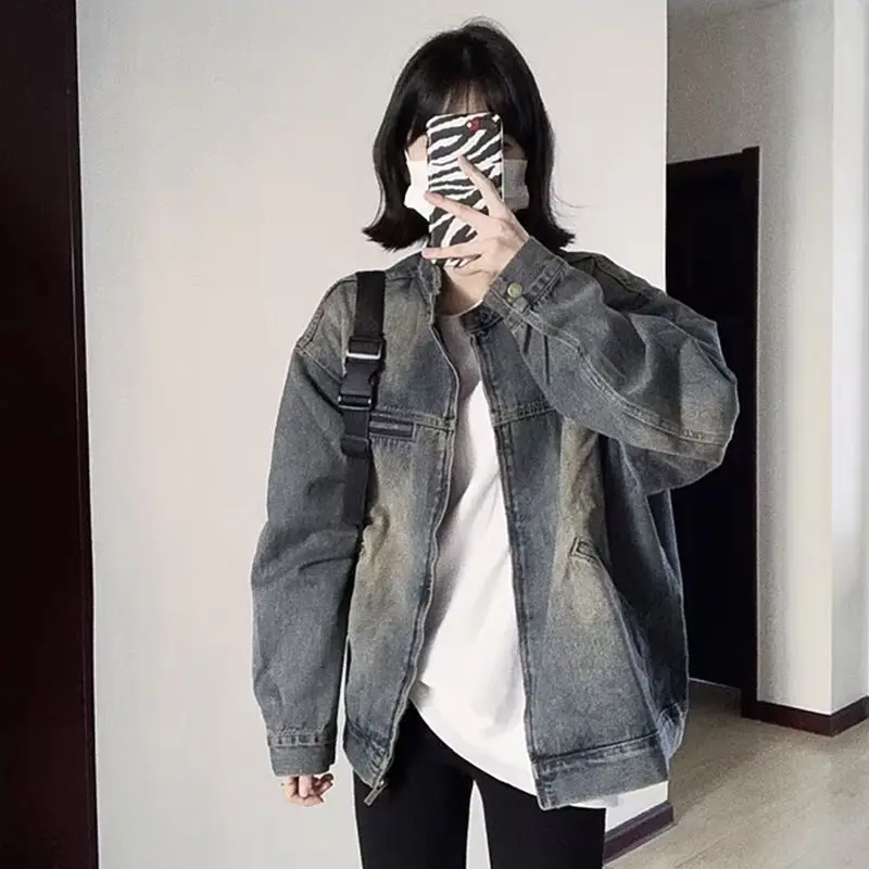 

Woman Jackets Elegant Women'S Autumn Winter Clothing Waterproof Windproof Front Pocket Button Pure Style Simple Basic Ladies