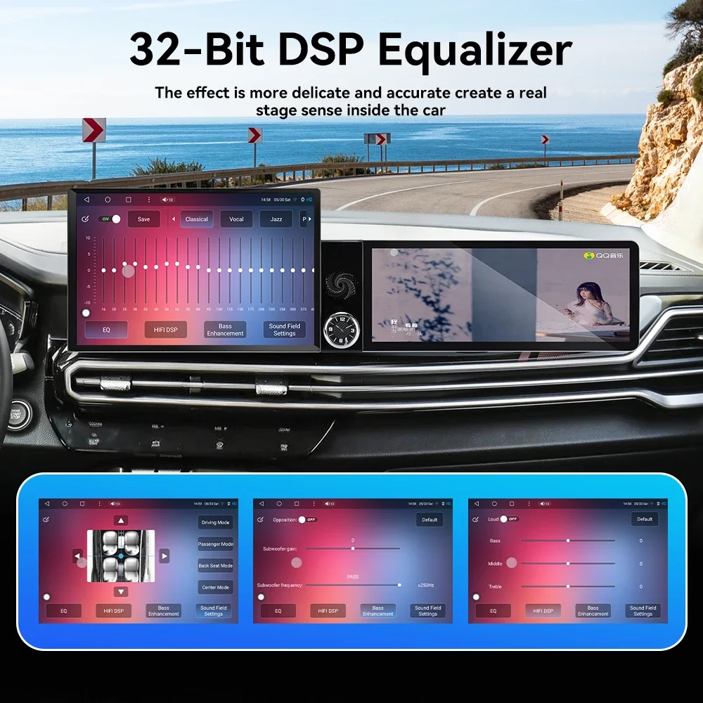 13.1+12.3 Inch Dual Screen Android 15 Car Radio for Kia Sportage 2021-2026 8Core Wireless CarPlay Android Auto 360 Panoramic
