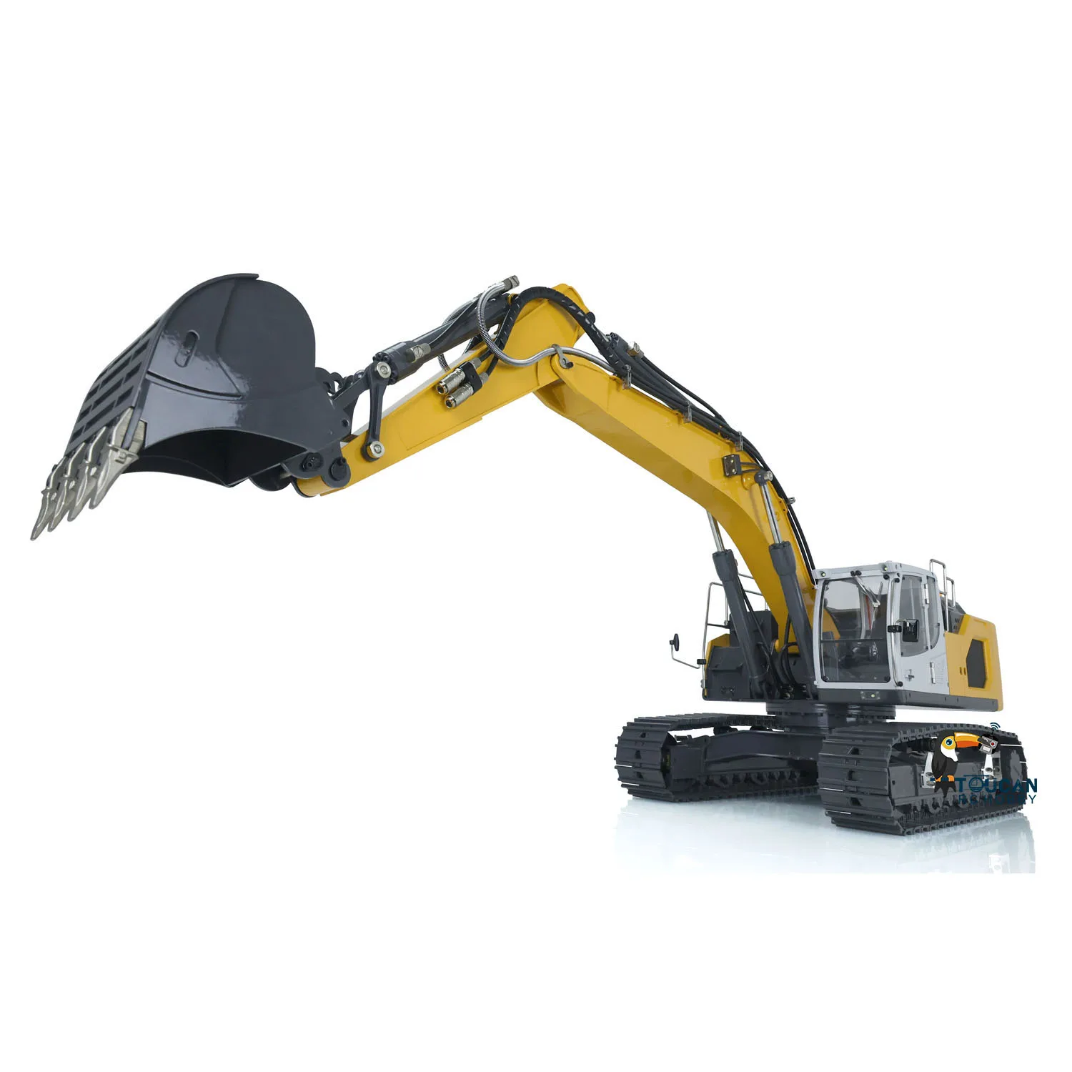 1/14 โลหะไฮดรอลิก RC Excavator 945 รีโมทคอนโทรลทาสีรถบรรทุก 5CHValve Digger รุ่นรถ Toucan RC Hobby ของเล่นเด็ก TH21415