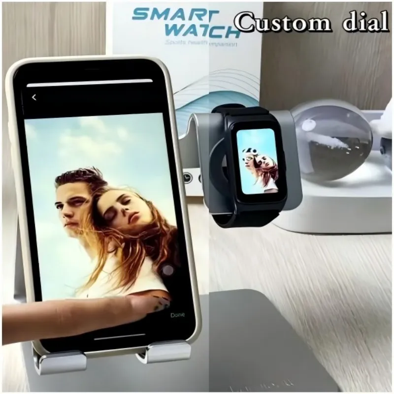 الرياضة ساعة ذكية معدل ضربات القلب الدم الأكسجين مراقبة درجة حرارة الجسم مخصص Watchface المعلومات دفع التحكم عن بعد التصوير الفوتوغرافي