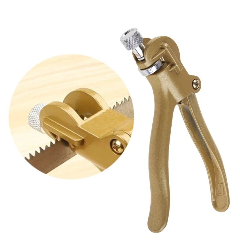 O50 Portable Sawing Pliers Woodworking Adjust Saw Blades Tool Hand Saw Blade Teeth Clips Setting Tool Manual Sawset Puller Clamp