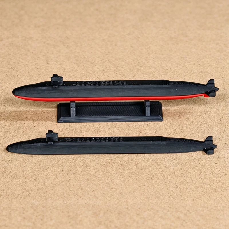 2 Piezas, Modelo de Submarino Nuclear Estratégico Clase Ohio a Escala 1/2000, Impreso en 3D, Barco de Guerra SSBN de la Armada, Longitud 8.6cm, para Exhibición y Colección