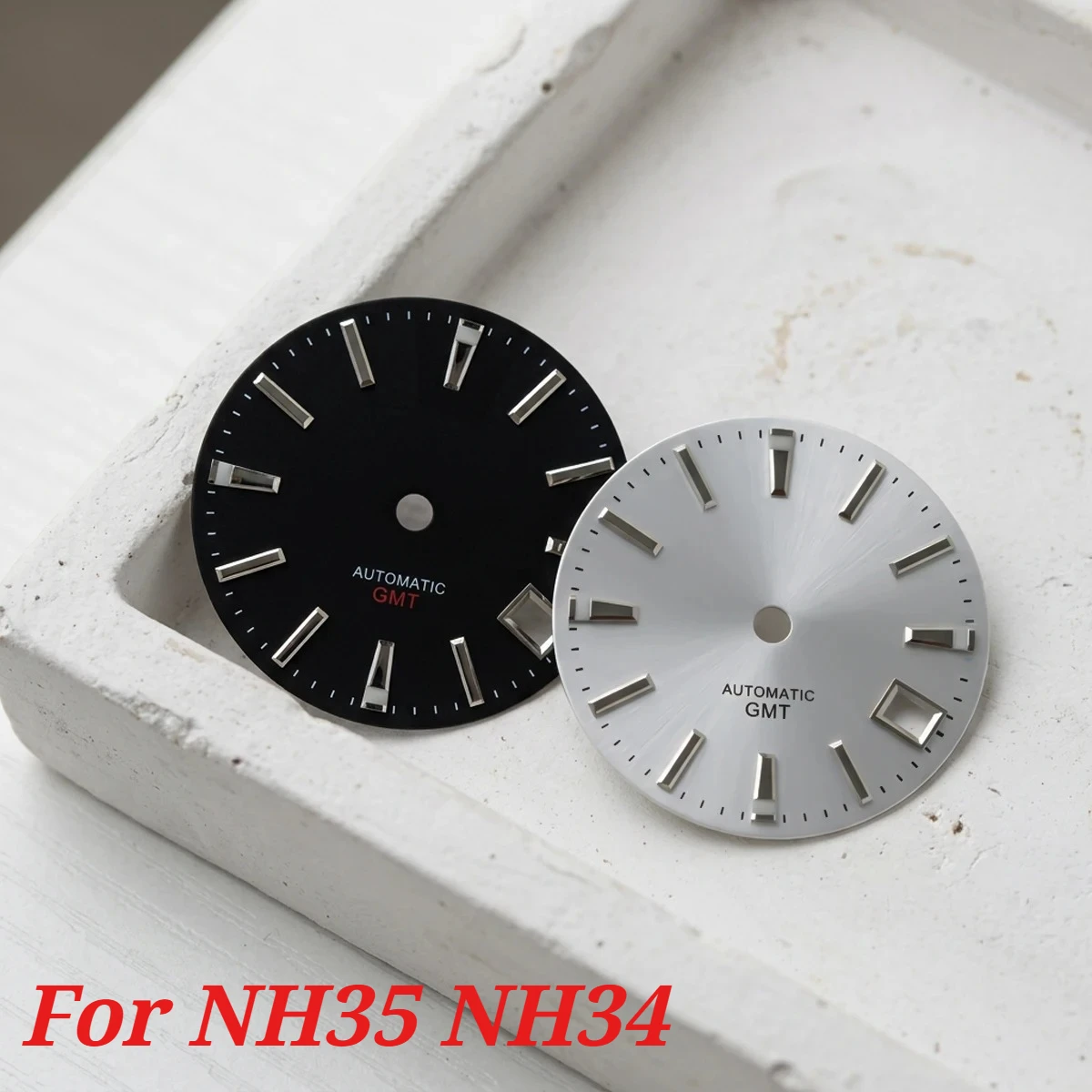28.5mm No Logo Sports Watch Dial for NH35 NH34 Spring Drive Automatic Movement Case Mod Parts