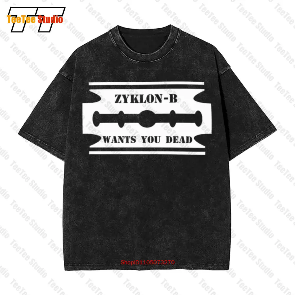 Zyklon-B – Blood Must Be Shed Vintage Oversized T-Shirt E6KS