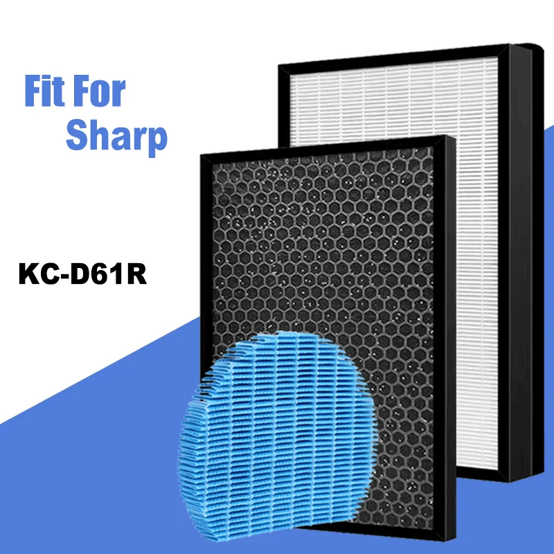 For Sharp Air Purifier KC-D61R-W KC-D60E Hepa Filter FZ-D60HFE Deodorizing filter FZ-D60DFE Air Humidifying Filter FZ-A60MFR