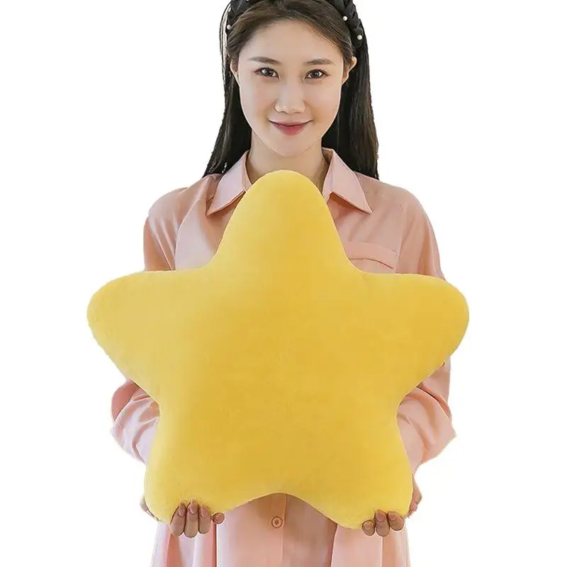 Star Cushions for kids Cuddly Soft Fluffy Plush Cushion Cute Toy For Kids Stuffed Plush Toy For Bed Couch Sofa Chair Floor