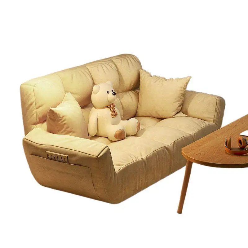 

Nordic fabric lazy sofa, can sleep double sofa