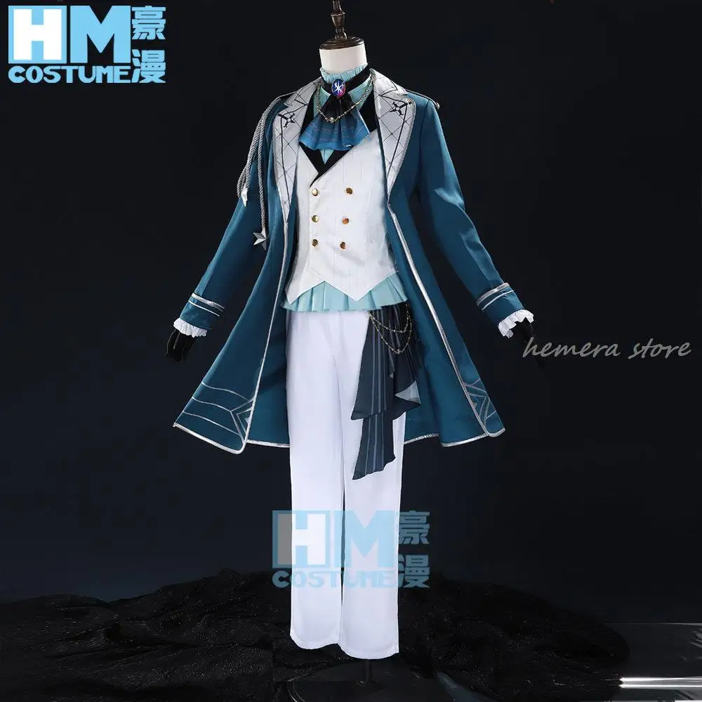 Anime Oshi No Ko STAR T RAIN Aqua Aquamarine Hoshino Cosplay Costume Uniform Wig Trench Pants B-Komachi Idol Short Sleeves Boy