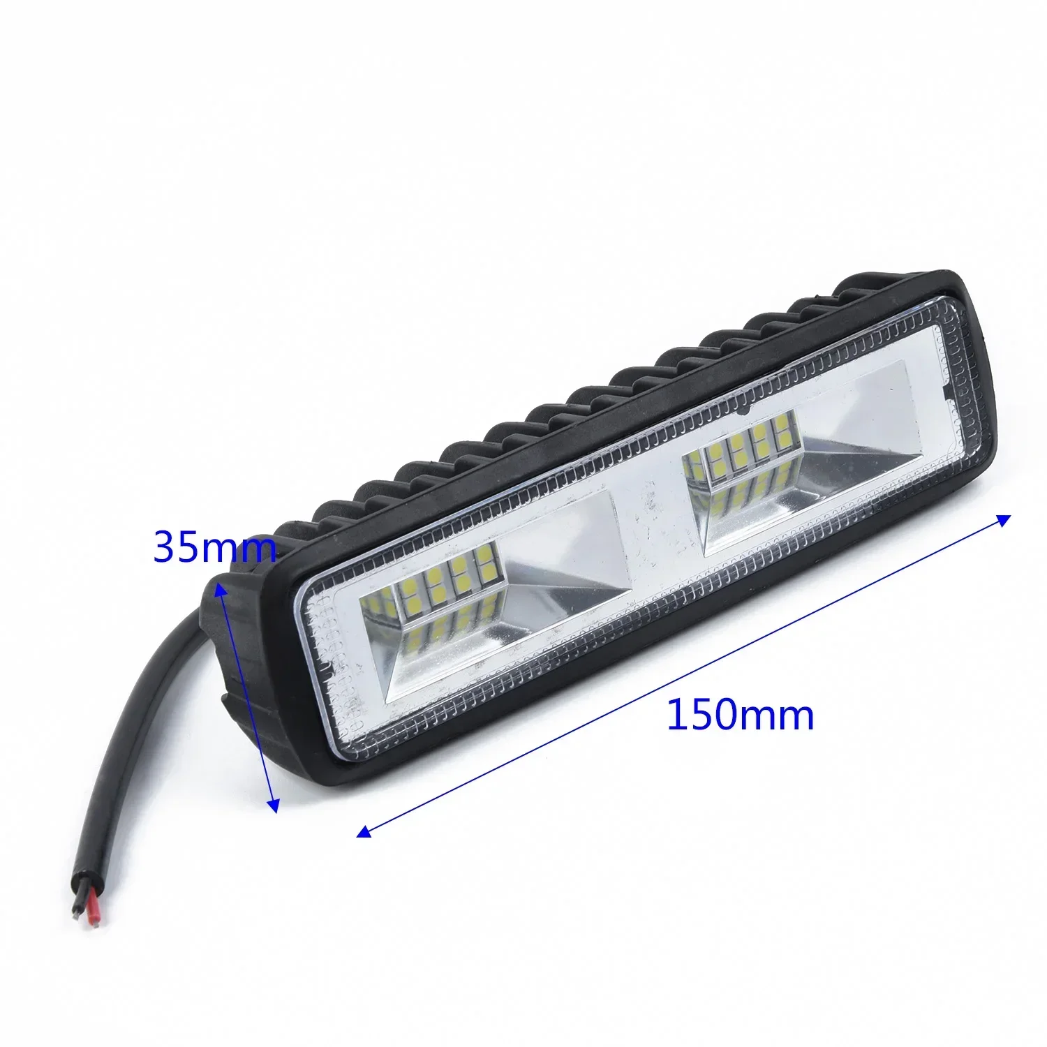 Car Light Assembly 16 Led Fog Lights Off Road 18W 16 LED 6000K Car SUV Flood Beam Work Light Driving Fog Lamp Bar