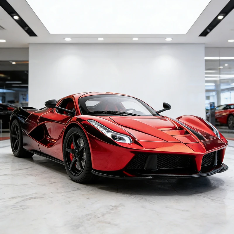 

НОВЫЙ 1:22 LaFerrari ELECTROPLATING, модель автомобиля из сплава, игрушечный автомобиль, литье под давлением, звуковой и световой автомобиль, игрушки для детей, автомобиль