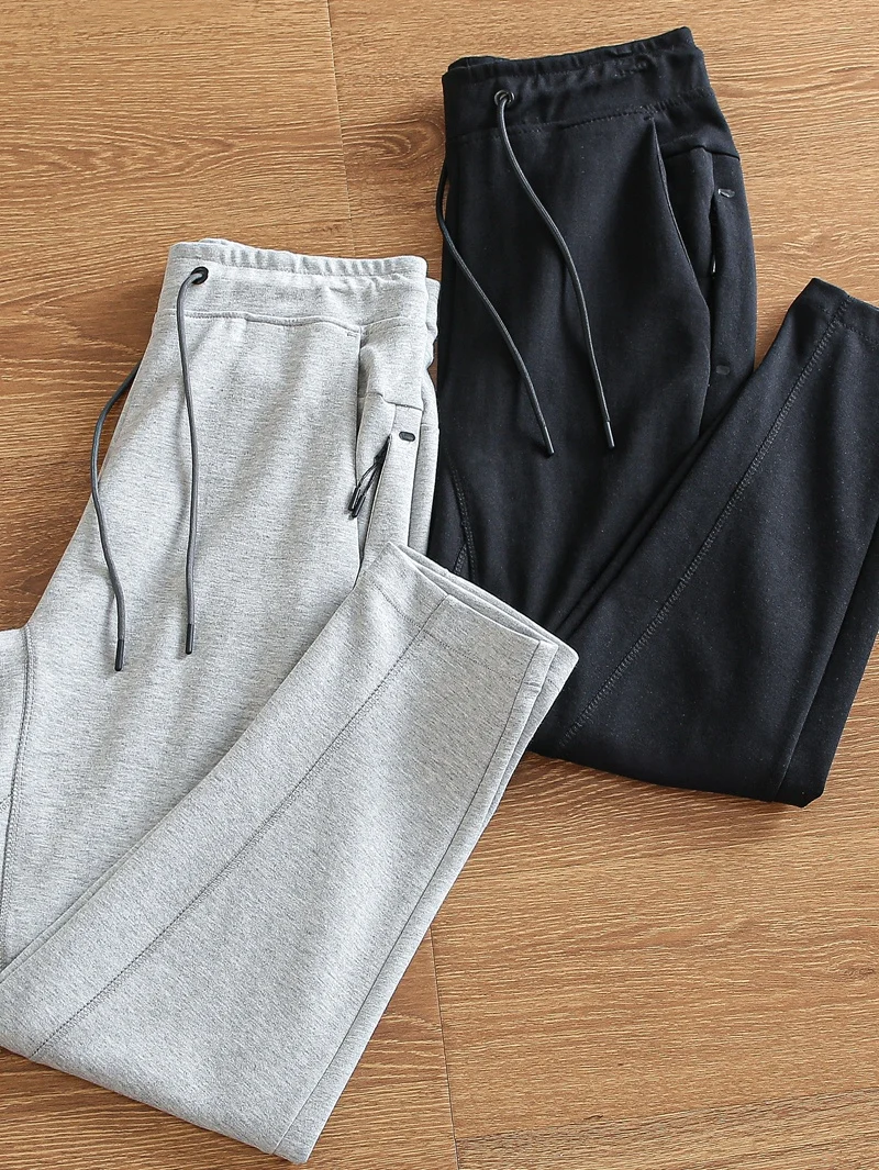 

Airy Cotton Straight Leg Sweatpants Multi-Piece Tailored Spring Men's Casual Spor Loose Fit Trousers Faionable Knife-