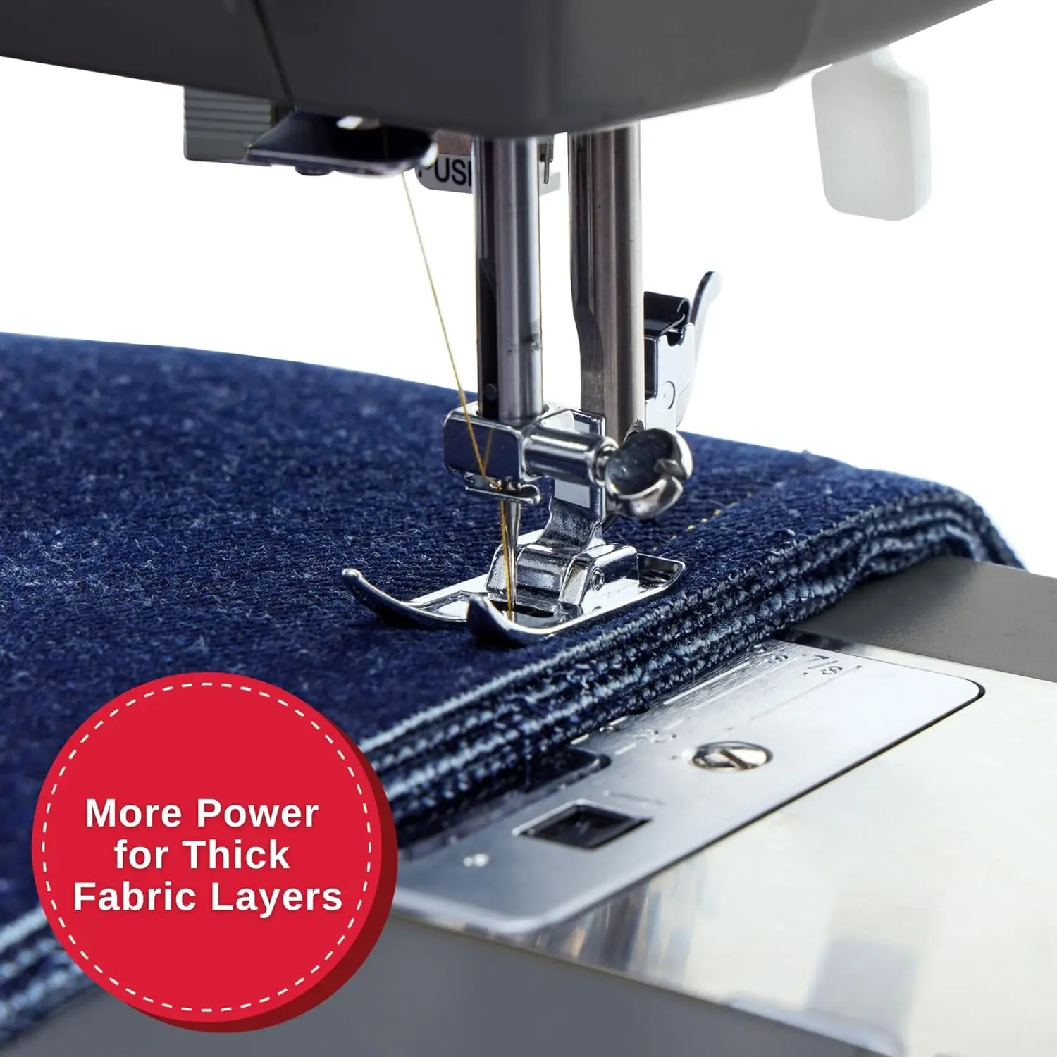 Portable Desktop Electric Overlock Sewing Machine Multi Purpose For Cloth Leather Household Use
