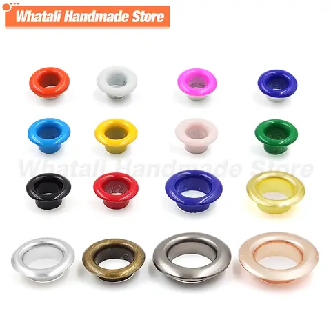 4/5/6/8/10/12mm Metal Eyelets Grommet Hole Ring With Washer For Scrapbooking Shoes Belt Cap Bag Tag Clothes DIY Leathercraft