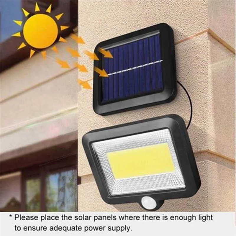 Promotion! IP65 Super Bright Solar Motion Sensor Light Garden Outdoor High Brightness Light