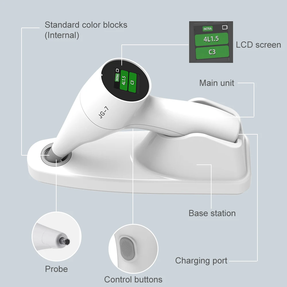 Dental Shade Meter Photoelectric Tooth Color Comparator High Precision Colorimeter Dentistry Tool