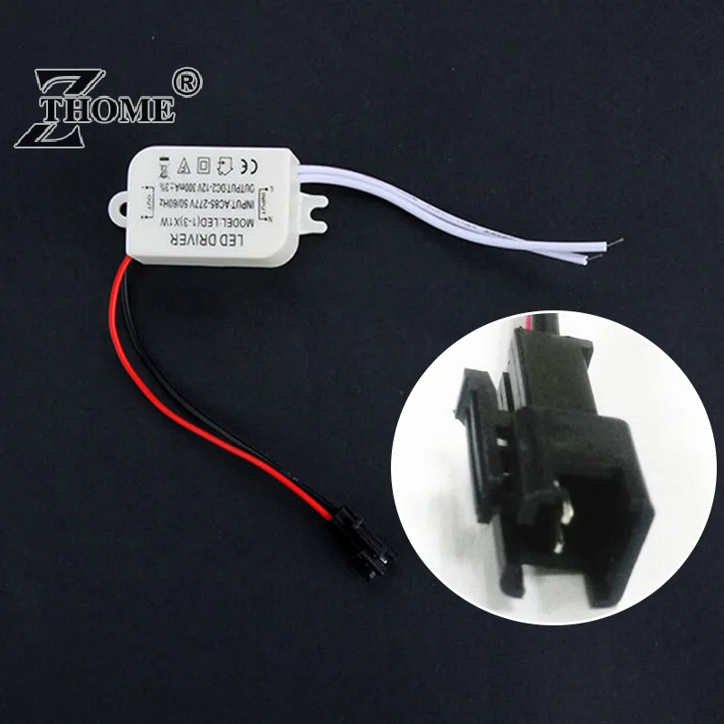 Simple AC 85V-265V to DC 12V LED Electronic Transformer Power Supply Driver 3X1W