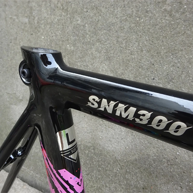 SNM300 ブラック 52/55 センチメートルピスト自転車フレーム 6066