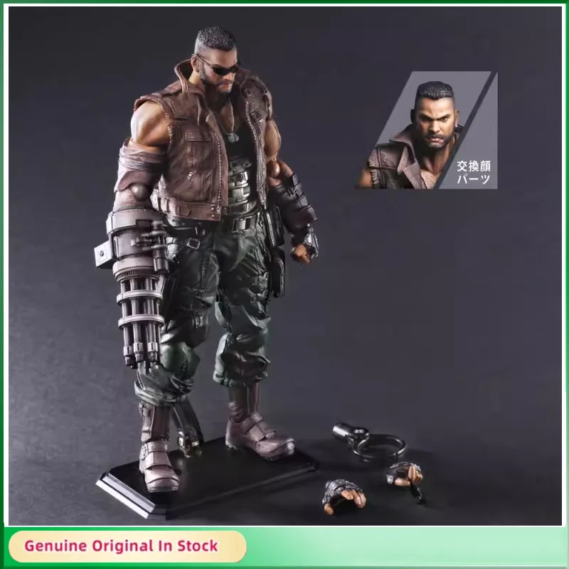 

Original SQUARE ENIX PLAY ARTS Barret Wallace Final Fantasy VII Remake Version Action Figures Active Joint Assembly Model