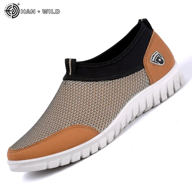 2023 Summer Mesh Shoe Sneakers for Men Shoes Breathable Men's Casual Shoes Slip-On Male Shoes Loafers Casual Walking Sneakers