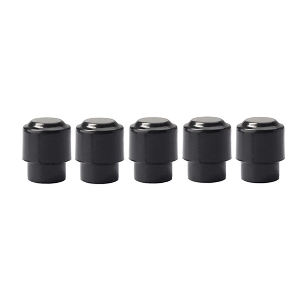 5Pcs Professional Pickup Tip Cap for Electric Guitar Black Round Toggle Style Fits Flat Lever Cross Section Selector Switch