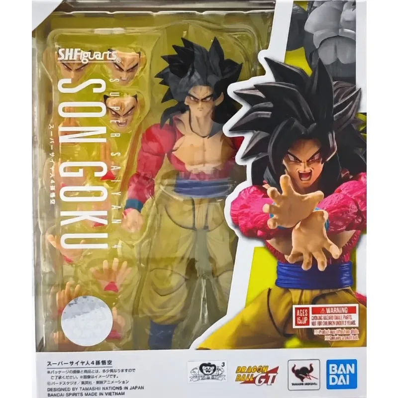 

in stock Bandai shf Dragon Ball full-power Black Goku Super Saiyan Blue and White Black Hair Decoration Action Figures Model Toy