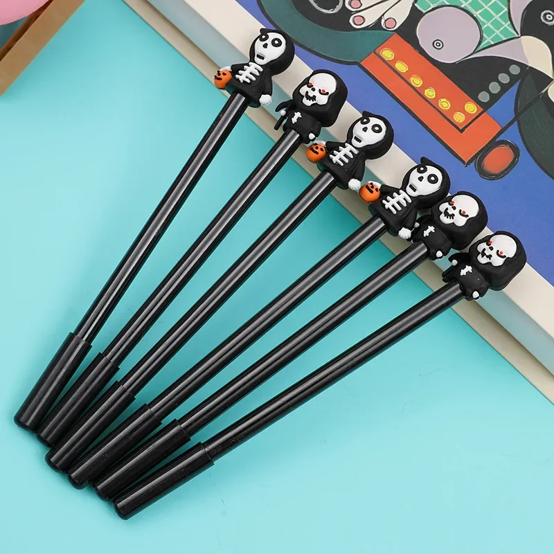 24 Pcs Halloween Gifts Pumpkin Ghost Mask Neutral Pen Student Prizes Writing Tools