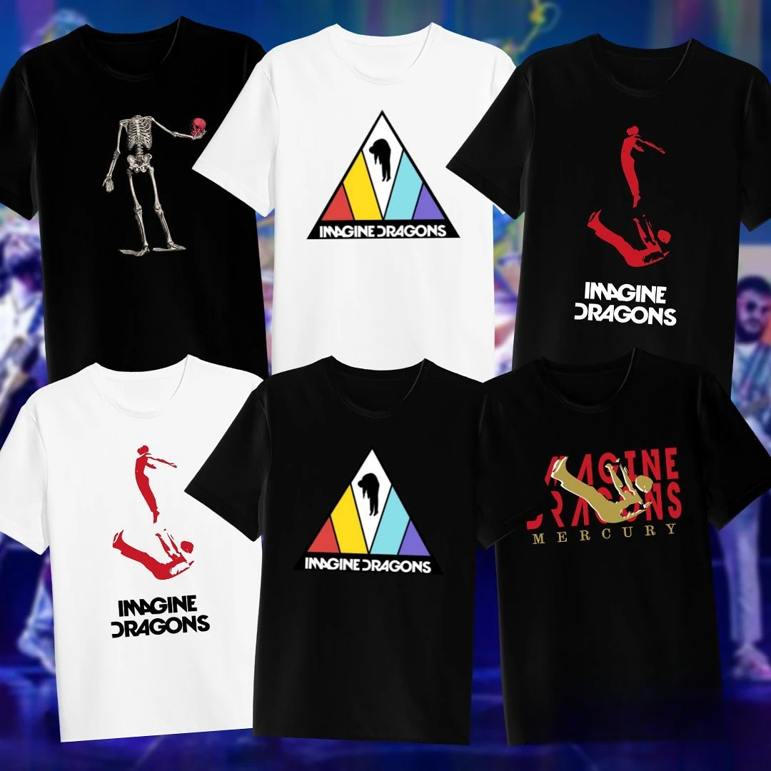 

Imagine Dragons Loom Tour 2025 T-shirt Short Sleeve Cotton Men/Women Tshirts High Quality Soft Unisex Streetwear Hip Hop Fashion