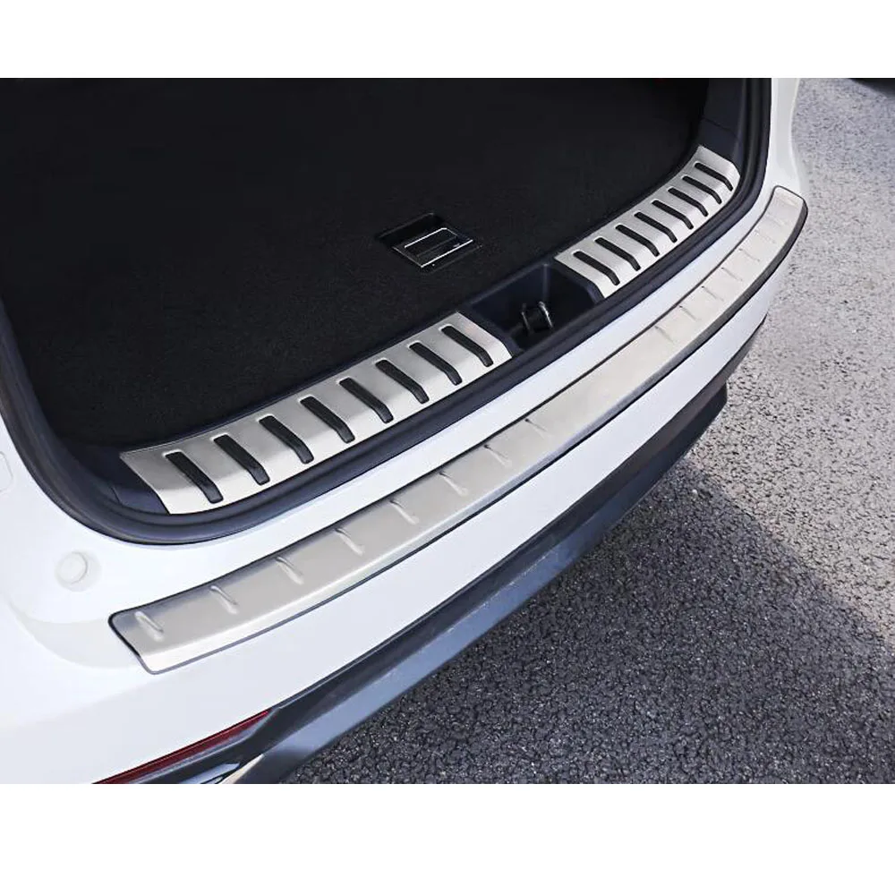 For Lexus NX 200 200t 300h 2015 2016 2017 2018 2019 2020 2021 Car Stainless Steel Trunk Inner Guard Rear Bumper Trim Accessories