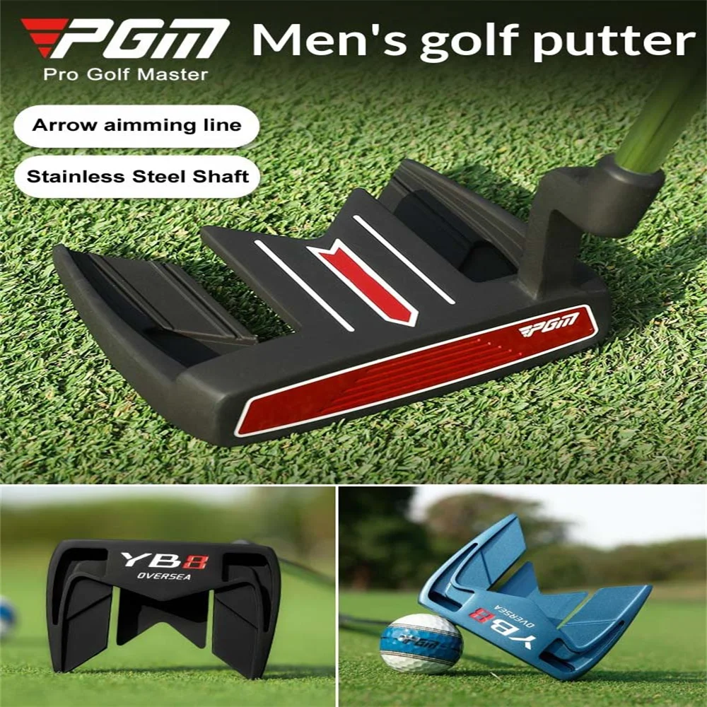 PGM Golf Men's Club with Arrow Aiming Line Stable Low Center of Gravity High Fault Tolerance Golf Single Putter TUG097