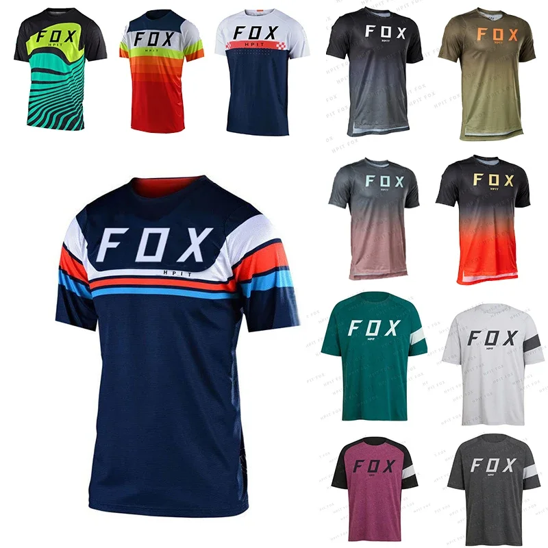 

2024 Enduro MTB cycling jersey downhill shirt Camiseta Motochross T-shirt Mx mountain bike clothing MTB jersey hpit fox