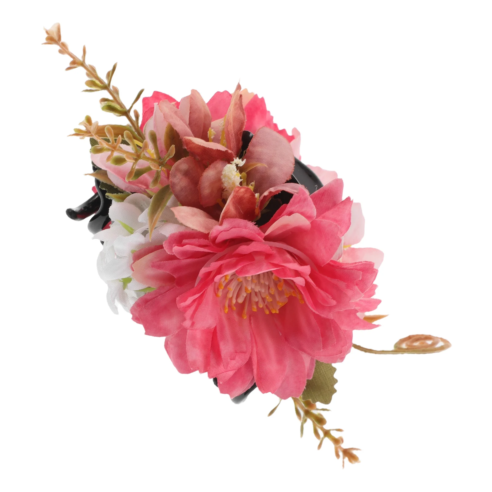 

Claw Hair Clips Realistic 3D Flower Design Versatile Back Bun Accessories Blue Polyester Vacation Hairpins for women