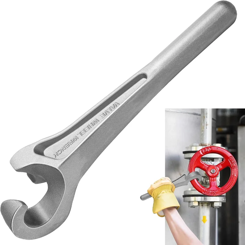 

RMWIN-Cast Aluminum Valve Wheel Wrench 1-3/8" Valve Wrench 13-5/8'' Length Hand Valve Wheels Wrench Valve Opening Closing Tool A