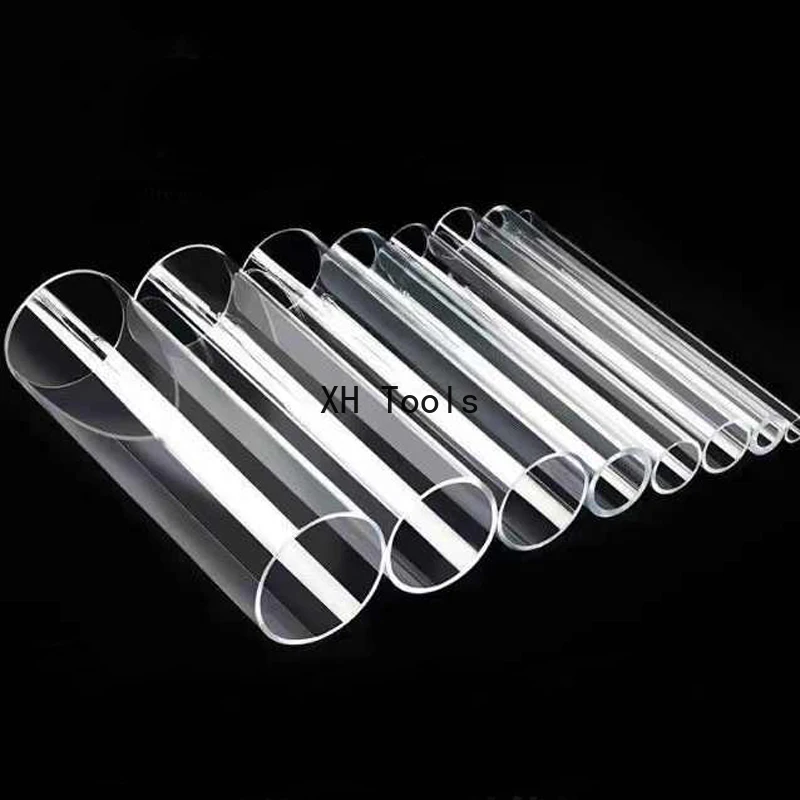 Transparent Acrylic Pipe Hollow Round PMM Plastic Pipe Fish Tank Aquarium Hydroponics Watering Garden Plexiglass Tube Cannula
