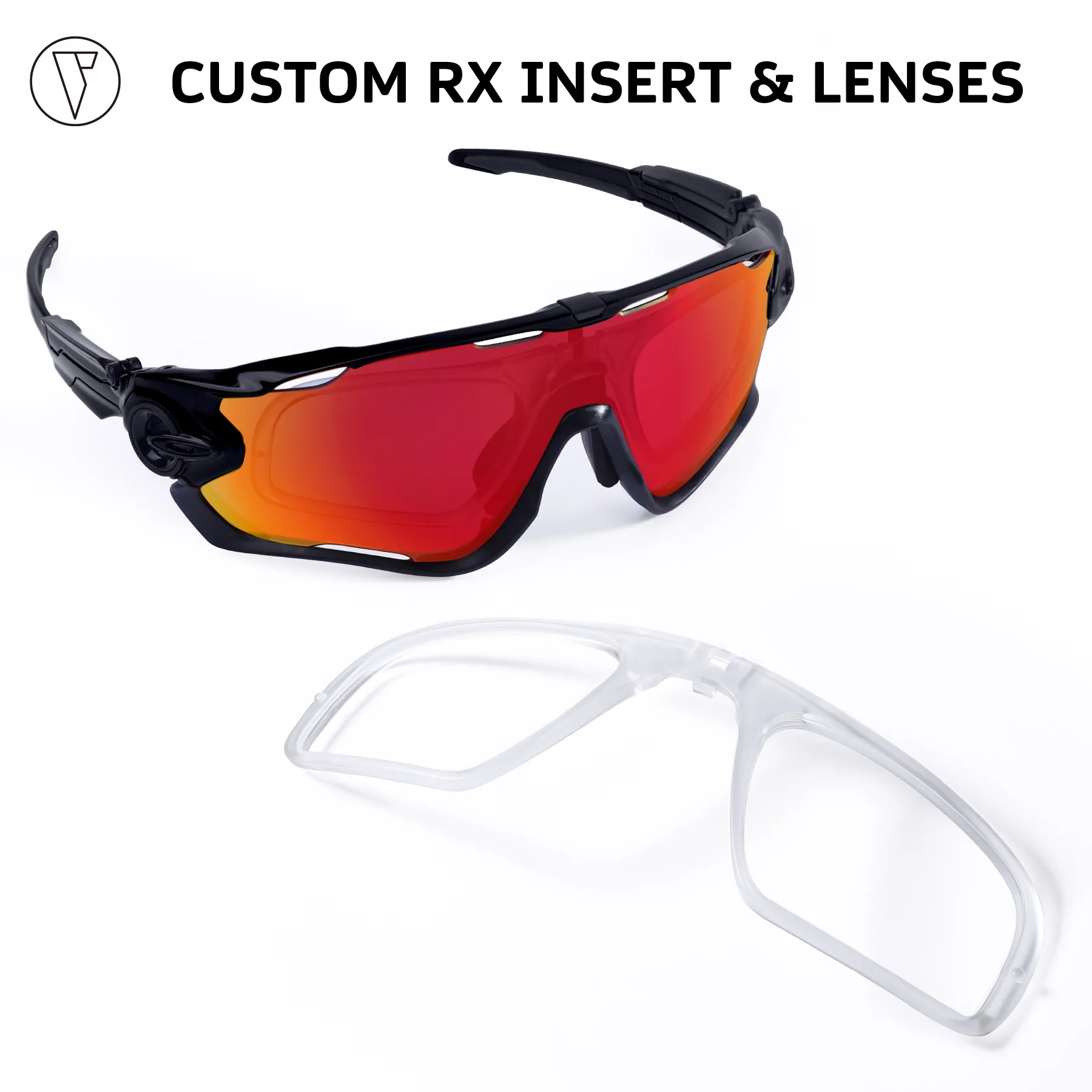 ONDEX Insert Clip-On Prescription Clip & Custom Prescription Lenses for Oakley Jawbreaker OO9290|Jawbreaker Asian Fit Sunglasses