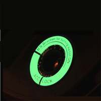 car 3D Gel Glow Key Ring Sticker for Porsche Panamera Mission Macan Cayenne 911