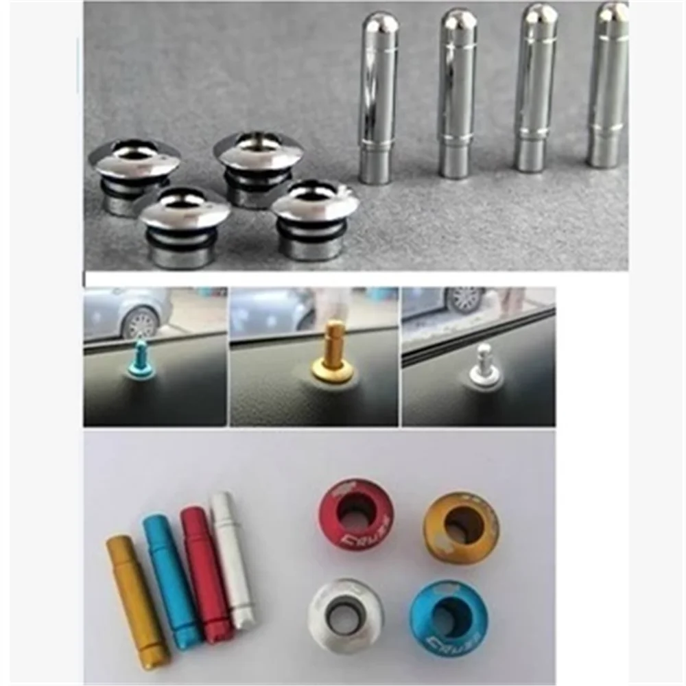 8pcs/set For Chevrolet Cruze 2009-2015 Plating Door Lock Stick Pin Cap Set+Holding for Cruze auto accessories