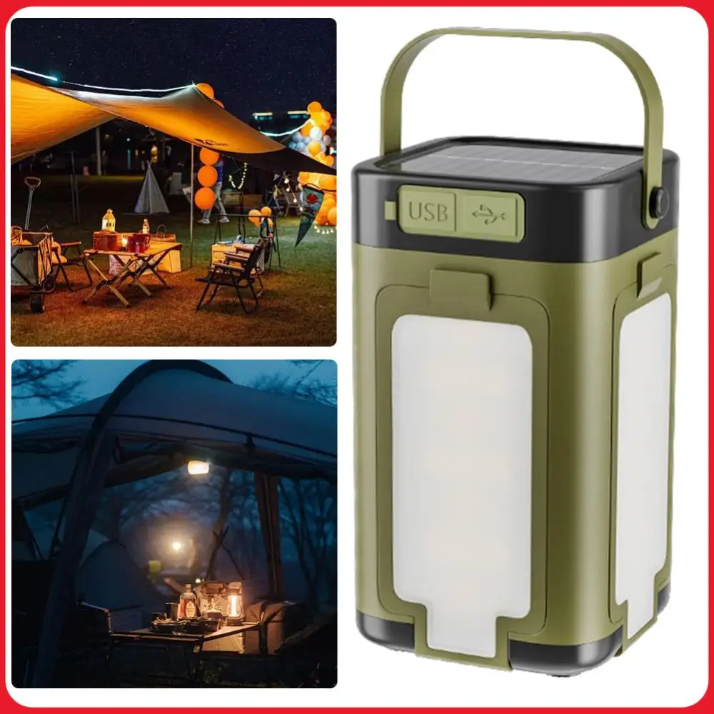 

Перезаряжаемый водонепроницаемый фонарь на солнечной батарее, портативный фонарик, светодиодный светильник для палатки, для кемпинга, походов, рыбалки