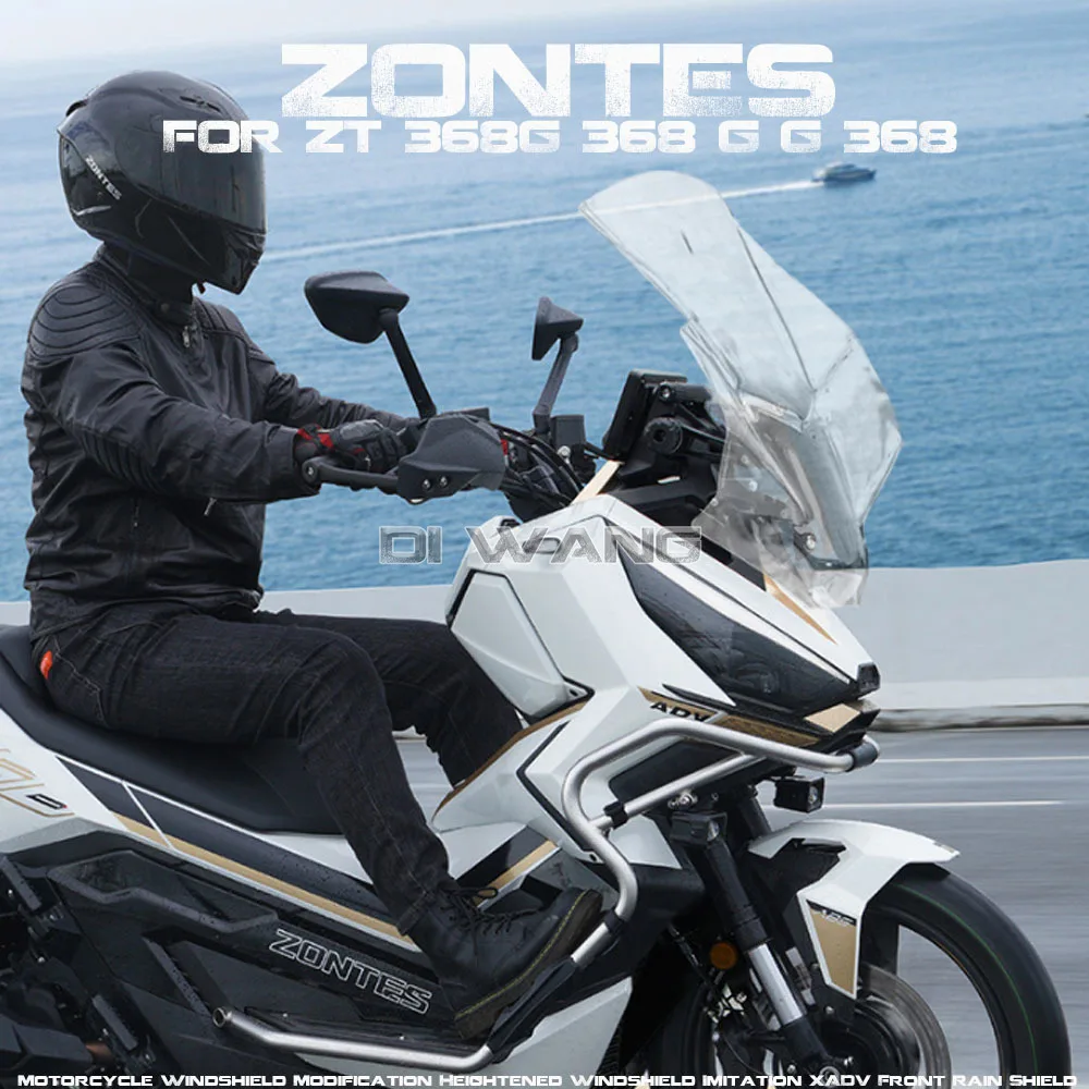 

FOR ZONTES ZT 368G 368 G G 368 Motorcycle Windshield Modification Heightened Windshield Imitation XADV Front Rain Shield