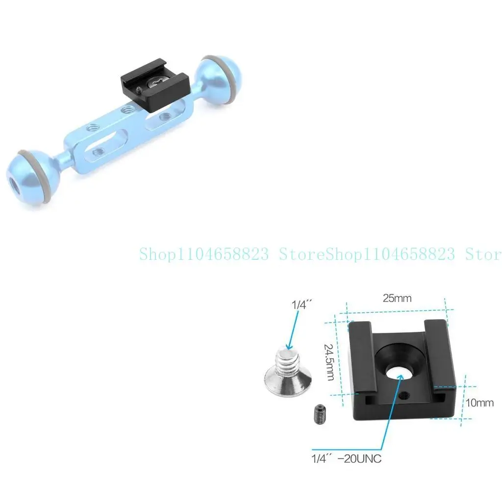 

652F Triple Hot Shoe Mount Adapter Dual Screws Bracket Stand Holder for DSLR Camera LED Video Microphone Monitor Flash Light