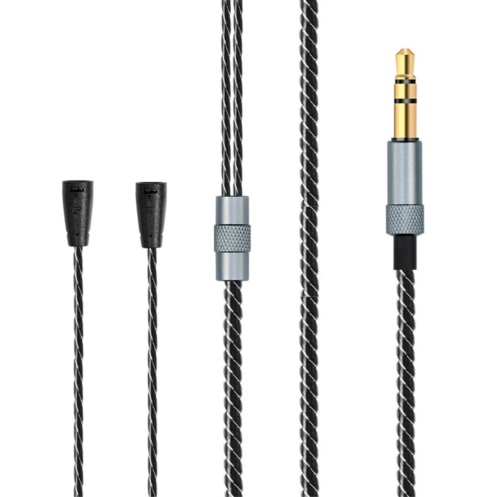 Cable de Audio estéreo de repuesto OFC, Cable de extensión de música para auriculares Sennheiser IE80 IE8I IE8