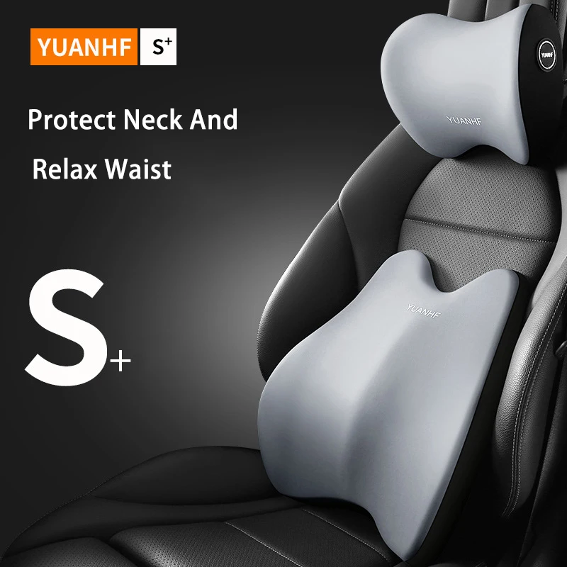 

Car Headrest Neck Pillow Lumbar Support Memory Foam Seat Lumbar Cushion Backrest Head Neck Rest Pillow For Car Home Office