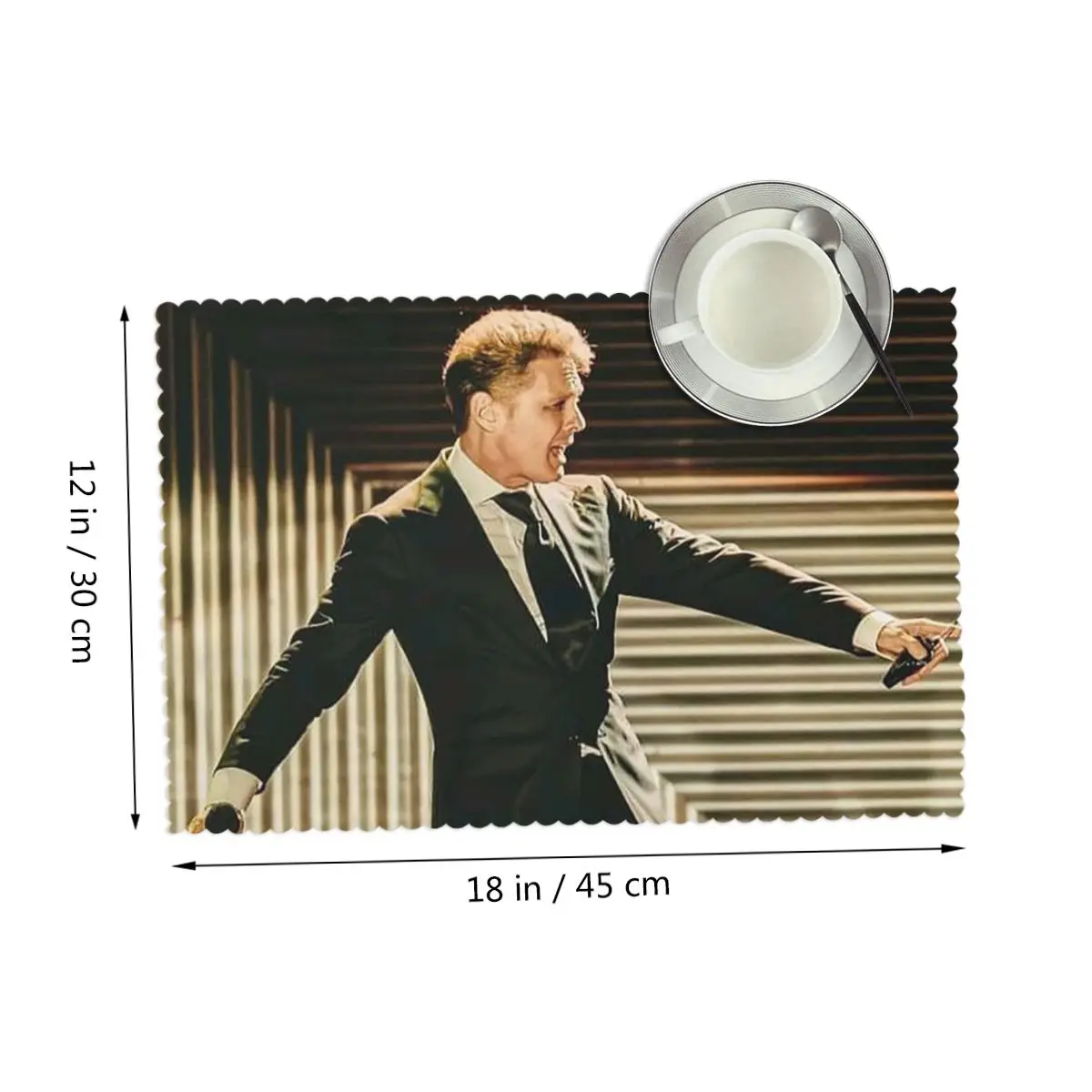 El Sol De Mexico Luis Miguel Placemat Washable Plate Mat for Dining Table Bowl Coaster Home Decor Absorbent Mats