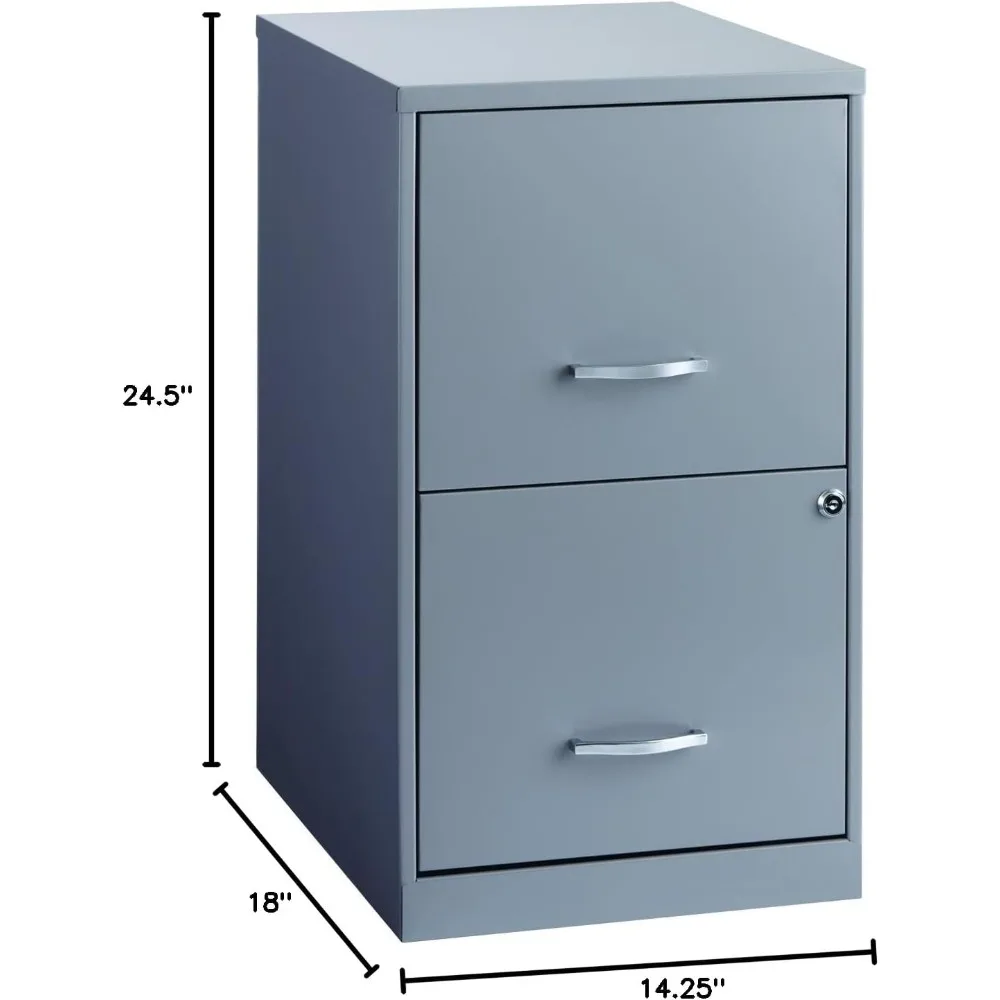 Platinum Gray 18-Drawer Home File Cabinet