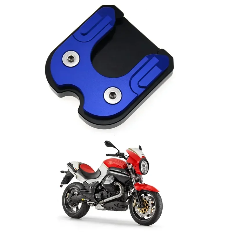 For MOTO GUZZI 1200 STELVIO 8V STD / NTX 2008-2016 Motorcycle Accessories Kickstand Sidestand Stand Extension Enlarger Pad -5