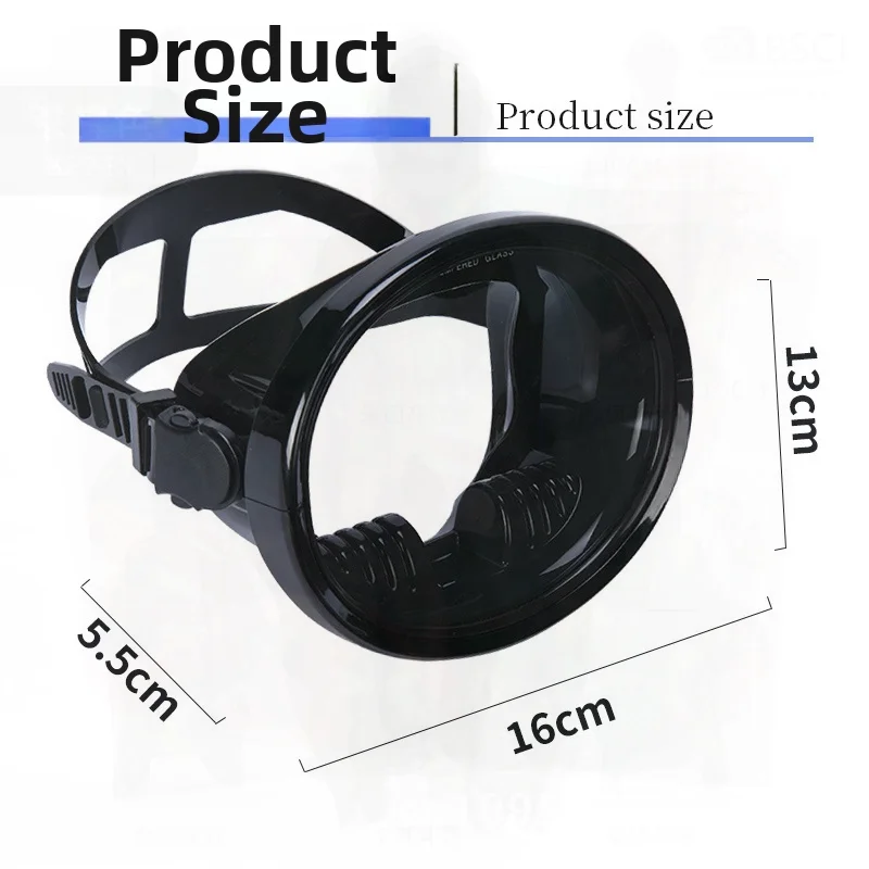 Adult Universal Cross-Border Diving Goggles HD Free Snorkeling Mask Equipment Large Frame Fisherman Mirror Swimming Mask